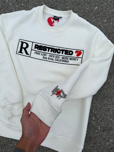 RESTRICTED CREWNECK (WHITE)