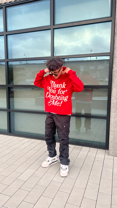 THANK YOU FOR DOUBTING ME HOODIE (RED)