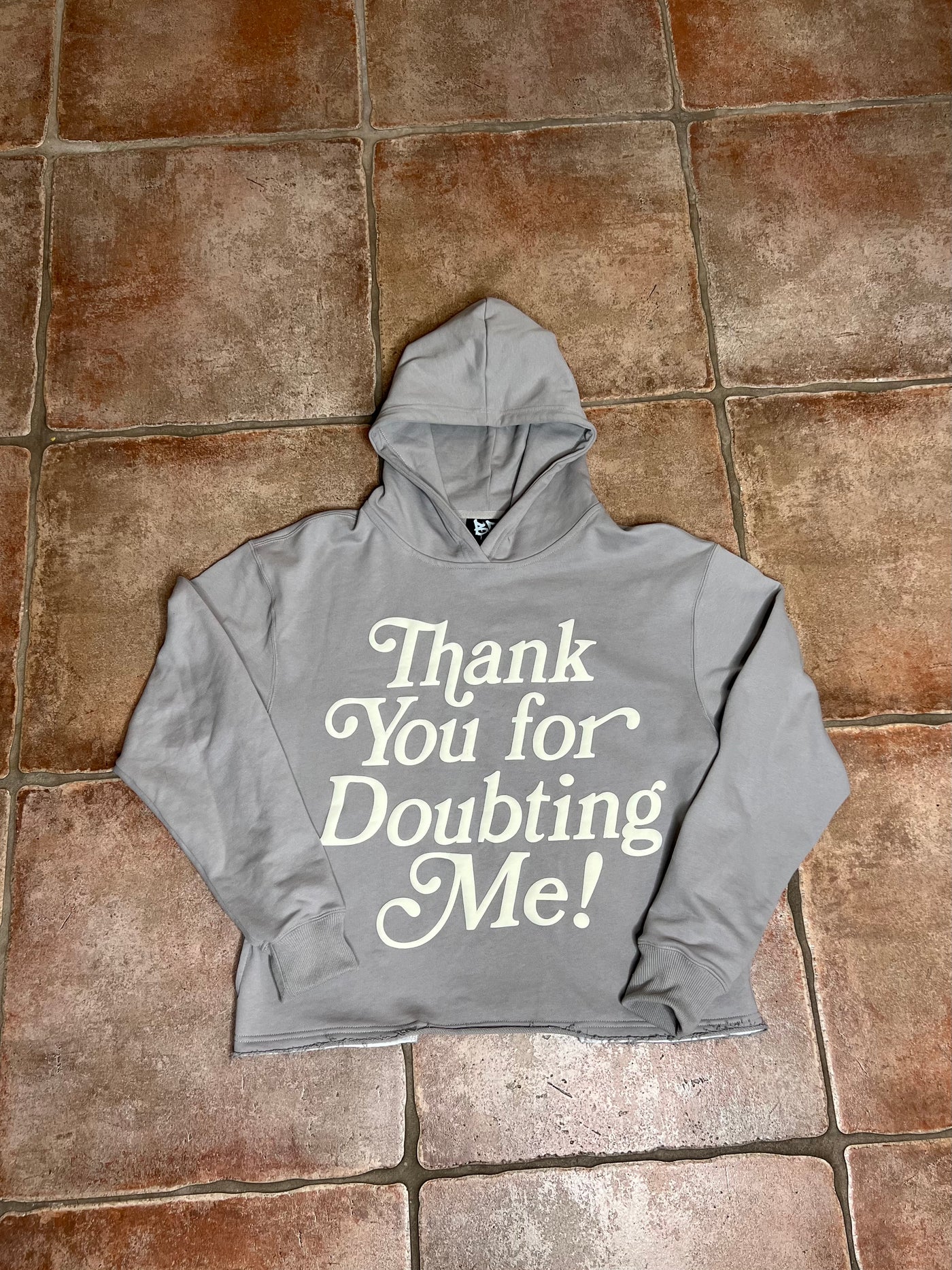 THANK YOU FOR DOUBTING ME HOODIE (GREY)