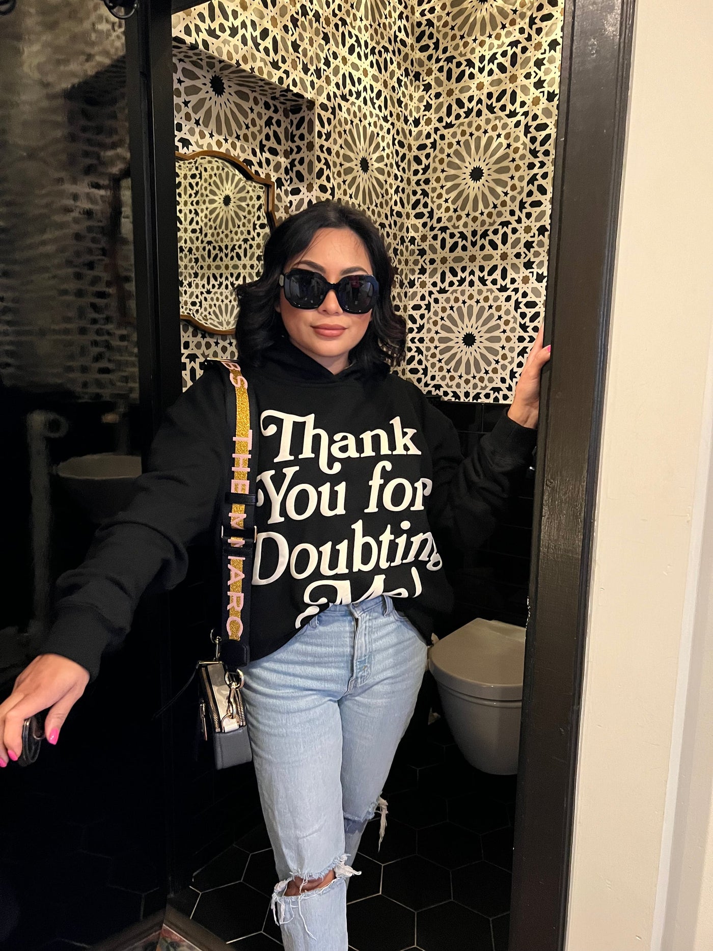 THANK YOU FOR DOUBTING ME HOODIE (BLACK)