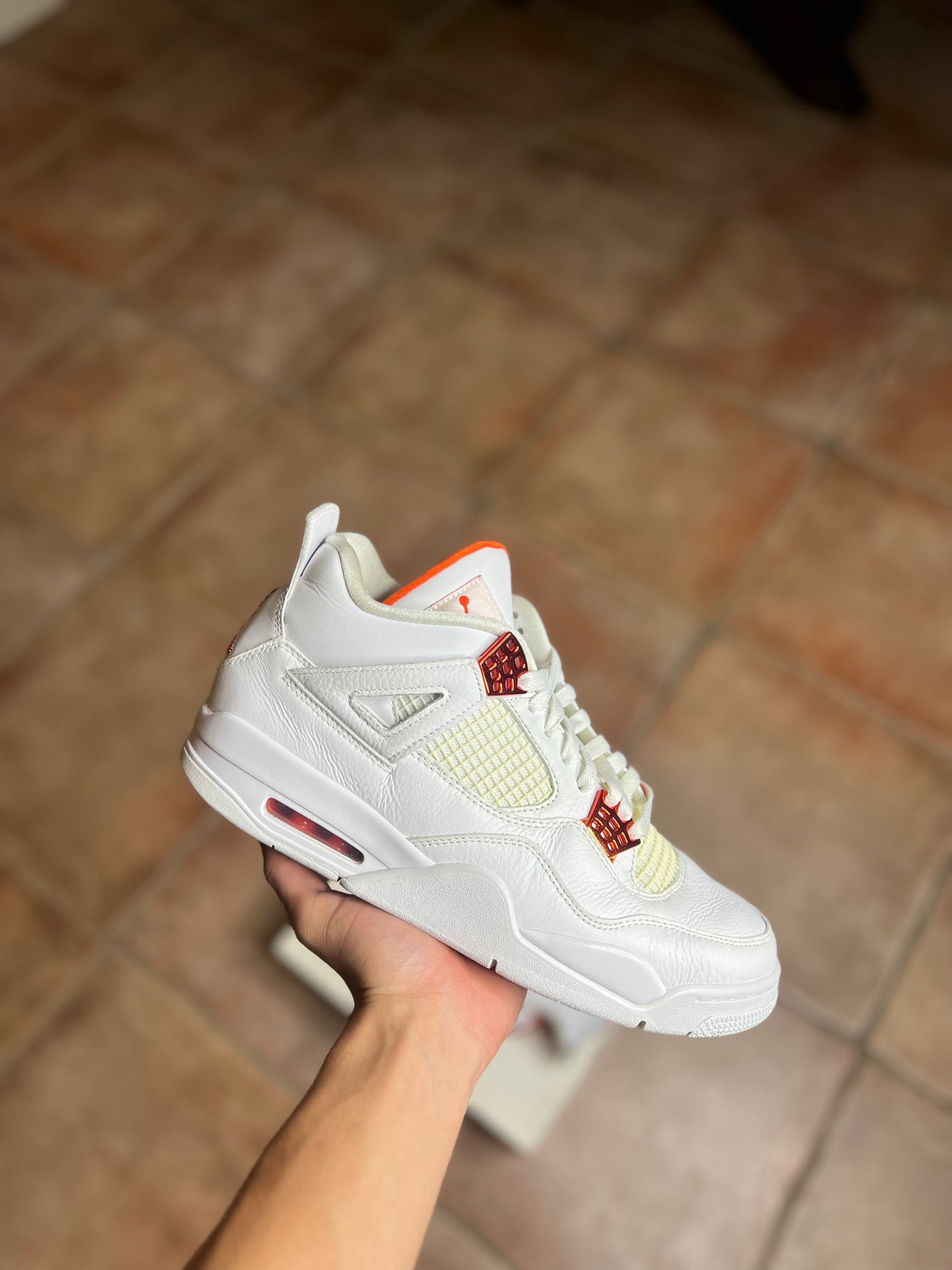 Retro 4 discount metallic orange